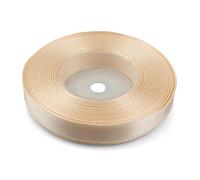 Netuno 1 Roll Almond Satin Ribbon 12 mm x 32 m 0.47 in x 1260 in for Wrapping Crafts Wedding Birthday Christening Scrapbooking Christmas Cards DIY