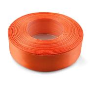 Netuno 1 Roll Bright Orange Satin Ribbon 25 mm x 32 m 0.98 in x 1260 in for Wrapping Crafts Wedding Birthday Christening Scrapbooking Christmas Cards DIY