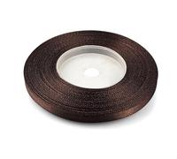 Netuno 1 Roll Dark Brown Ribbon 6 mm x 32 m 0.24 in x 1260 in for Wrapping Crafts Wedding Birthday Christening Scrapbooking Christmas Cards DIY