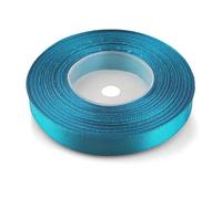 Netuno 1 Roll Dark Turquoise Satin Ribbon 12 mm x 32 m 0.47 in x 1260 in for Wrapping Crafts Wedding Birthday Christening Scrapbooking Christmas Cards DIY