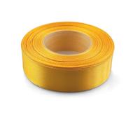 Netuno 1 Roll Dark Yellow Satin Ribbon 25 mm x 32 m 0.98 in x 1260 in for Wrapping Crafts Wedding Birthday Christening Scrapbooking Christmas Cards DIY