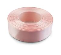 Netuno 1 Roll Dusty Rose Satin Ribbon 25 mm x 32 m 0.98 in x 1260 in for Wrapping Crafts Wedding Birthday Christening Scrapbooking Christmas Cards DIY