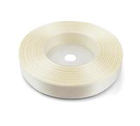 Netuno 1 Roll Ecru Satin Ribbon 12 mm x 32 m 0.47 in x 1260 in for Wrapping Crafts Wedding Birthday Christening Scrapbooking Christmas Cards DIY