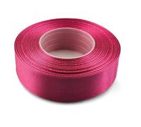 Netuno 1 Roll Hot Pink Satin Ribbon 25 mm x 32 m 0.98 in x 1260 in for Wrapping Crafts Wedding Birthday Christening Scrapbooking Christmas Cards DIY