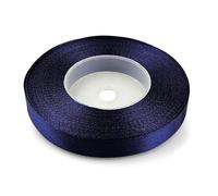Netuno 1 Roll Midnight Blue Satin Ribbon 12 mm x 32 m 0.47 in x 1260 in for Wrapping Crafts Wedding Birthday Christening Scrapbooking Christmas Cards DIY