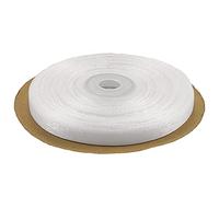 Netuno 1 roll of Satin Organza Ribbon White 6 mm x 32 m (0.24 in x 12.6 in) Decorative Fabric Ribbon for Gifts Crafts Weddings Communion Baptism Christmas Birthdays Wrapping Scrapbooking DIY