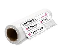 Netuno 1 roll of White Stretch wrap 23my 500 mm 1.5 kg Stretch Film for Pallet Wrapping Packaging Film Plastic wrap Packaging Plastic roll for Shipping Packing Moving Protecting Storage