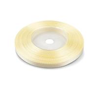 Netuno 1 Roll Pale Yellow Satin Ribbon 6 mm x 32 m 0.24 in x 1260 in for Wrapping Crafts Wedding Birthday Christening Scrapbooking Christmas Cards DIY