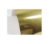 Netuno 10 sheets of gold mirror card A4 210 x 297 mm 8.3 x 11.7 in 300gsm Mirror Gold single sided high gloss foil paper suitable for scrapbooking cardmaking crafts decoration die cuts invitations DIY