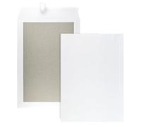 Netuno 10 White envelopes B4 250 x 353 mm 120 GSM with Cardboard Backing 400 GSM Rigid mailers windowless Straight Flap self Adhesive Closure