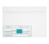 Netuno 10 White envelopes C4 229 x 324 mm 9 x 12.75 in 120gsm Aster Business Large Elegant envelopes for A4 Letters Official documents certificates Business Correspondence Contracts Invoice