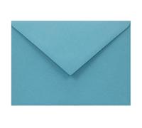 Netuno 100 Blue Coloured envelopes C6 114 x 162 mm 4.5 x 6.4 in 110gsm Woodstock Azzurro Natural Paper Elegant eco envelopes for Letters Greeting Cards Postcards Wedding Invitations Birthdays