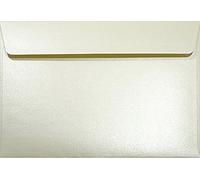 Netuno 100 Cream Pearl envelopes C5 162 x 229 mm 6.4 x 9 in 120gsm Majestic Candlelight Cream Pearlescent Envelope Large Shimmer envelopes for A5 Letters Wedding Invitations Greeting Cards