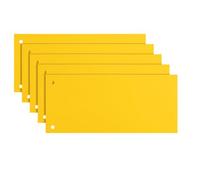 Netuno 100 Dividers for Folder A4 Yellow Perforated Cardboard