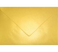 Netuno 100 Gold Pearl envelopes C5 162 x 229 mm 6.4 x 9 in 120gsm Aster Metallic Cherish Pearlescent Invitation Envelope Large Shimmer envelopes for A5 Letters Wedding Invitations brochures Flyers