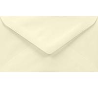 Netuno 100 Ivory envelopes 90 x 160 mm 3.5 x 6.3 in 100gsm Lessebo Smooth Ivory Pointed Flap Elegant Cream envelopes for Business Cards Thank You Notes Gift Cards Cash Gifts Flyers brochures