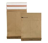Netuno 100 Kraft Paper mailers 2 Adhesive Strips XL 450 x 570 x 100 mm 126gsm gusseted mailing Bag Returnable Shipping Paper Bags mailing Bags with Gussets Envelope mailers Expandable envelopes