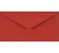 Netuno 100 long red coloured envelopes DIN DL 110x220mm 4.33x8.66 inches 115gsm Sirio Color Lampone gummed pointed flap no window for wedding invitations Christmas greeting cards letters leaflets RSVP
