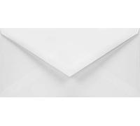 Netuno 100 Long White envelopes DL 110 x 220 mm 4.33 x 8.66 in 100gsm Aster Smooth White Elegant Printable envelopes for Business Letters documents Invitations Birthday Cards Greeting Cards invoices