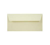 Netuno 100 Ribbed Ivory envelopes DL 120 x 220 mm 4.33 x 8.66 in 120gsm Acquerello Avorio Elegant Long envelopes Laid Paper for Wedding Invitations Greeting Cards Christmas Cards Birthdays Postcards