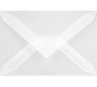 Netuno 100 Small semi-Transparent envelopes C7 80 x 120 mm 3.15 x 4.7 in 110gsm Golden Star Elegant mini Translucent envelopes for Business Cards Gift Cards Cash vouchers Flyers Thank You Notes