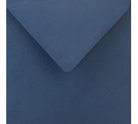 Netuno 100 Square Blue Coloured envelopes DIN K4 153x153mm 6.02x6.02 inches 115gsm Sirio Color Blu gummed Pointed Flap no Window for Wedding Invitations Greeting Cards Christmas Birthday invites RSVP