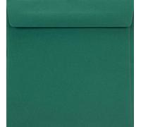 Netuno 100 Square Envelopes Dark Green 155 x 155 mm 90 g Burano English Green Elegant Envelopes Green Colourful Envelopes Square Premium for Wedding Birthday Christmas Invitations