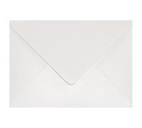 Netuno 100 White Pearl envelopes B6 125 x 175 mm 4.9 x 6.9 in 120gsm Aster Metallic White Pearlescent Invitation Envelope Shimmer envelopes for Greeting Cards Wedding Invitations Postcards