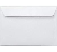 Netuno 100 White Pearlescent envelopes DIN C6 114x162mm 4.49x6.39 inches 110gsm Sirio Pearl Ice White Peel&Seal Square Flap no Window for Wedding Invitations Birthday Greeting Cards menu Christmas