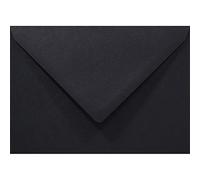Netuno 1000 Black Coloured envelopes C6 114 x 162 mm 4.5 x 6.4 in 80gsm Rainbow Decorative Invitation Envelope Colourful envelopes for Weddings Letters Greeting Cards Birthdays Invitations