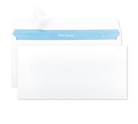 Netuno 1000 Long Office envelopes DL 110x220mm 4.33x8.66in 90gsm no Window White Letter Envelope Peel and Seal Business enveloppes Standard Envelope with Inner Printing for Letters invoices documents