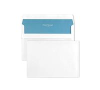 Netuno 1000 White Office envelopes C6 114 x 162 mm 4.5 x 6.4 in 75gsm no Window Letter Envelope self Seal Business envelopes Standard Envelope with Inner Printing for Letters invoices documents
