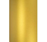 Netuno 100x Gold Pearlescent Paper 250gsm A4 210x297mm 8.3x11.7in Aster Metallic Cherish Elegant Shimmer Paper Pearlescent cardstock Metallic cardstock for DIY Wedding Invitations Card Making