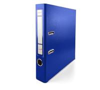 Netuno 1x Binder Blue A4 Spine 5cm 1.97in Extra Wide Cardboard File Organizer for Office School Desk Storage documents Strong Stable Large Capacity Practical