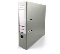 Netuno 1x Binder Grey A4 Spine 8cm 3.15in Extra Wide Cardboard File Organizer for Office School Desk Storage documents Strong Stable Large Capacity Practical