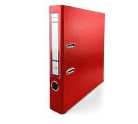 Netuno 1x Binder red A4 Spine 5cm 1.97in Extra Wide Cardboard File Organizer for Office School Desk Storage documents Strong Stable Large Capacity Practical