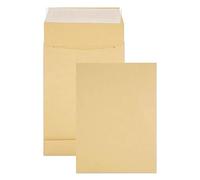 Netuno 20 Brown Gusset envelopes B5 176 x 250 mm 7 x 9.8 in 120gsm Expandable envelopes mailing Envelope Gusset Pockets mailers for Shipping documents Books Magazines Photos
