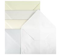 Netuno 20 Light Colours Envelope Mix C5 162 x 229 mm 6.4 x 9 in Large Colourful envelopes Coloured Invitation Envelope Set for A5 Letters Wedding Invitations Greeting Cards documents Postcards