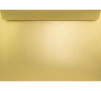 Netuno 200 Gold Pearl envelopes C4 229 x 324 mm 9 x 12.75 in 125gsm Sirio Pearl Aurum Elegant Pearlescent Envelope Large Shimmer envelopes for A4 Letters documents Photos invoices brochures