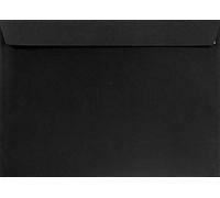 Netuno 200 Large Black envelopes C4 229 x 324 mm 9 x 12.75 in 120gsm Burano Nero Elegant Envelope Large Decorative envelopes for A4 Letters documents Photos invoices brochures
