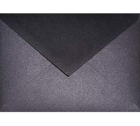 Netuno 25 Black Pearl envelopes C6 114 x 162 mm 4.5 x 6.4 in 120gsm Aster Metallic Black Pearlescent Invitation Envelope Shimmer envelopes for Wedding Invitations Greeting Cards Postcards Letters