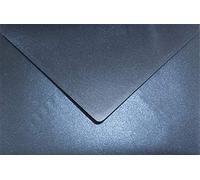 Netuno 25 Dark Blue Pearl envelopes C5 162 x 229 mm 6.4 x 9 in 120gsm Aster Metallic Queens Blue Pearlescent Invitation Envelope Large Shimmer envelopes for A5 Letters Wedding Invitations brochures