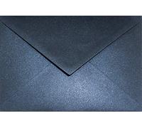Netuno 25 Dark Blue Pearl envelopes C6 114 x 162 mm 4.5 x 6.4 in 120gsm Aster Metallic Queens Blue Pearlescent Invitation Envelope Shimmer envelopes for Wedding Invitations Greeting Cards Postcards