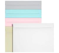 Netuno 25 Large Pastel Colours envelopes Mix C4 229 x 324 mm 9 x 12.75 in Elegant Coloured Envelope Large Colourful envelopes for A4 Letters documents Photos invoices brochures