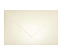 Netuno 25 large pearlescent cream envelopes DIN C5 162x229mm 6.38x9.01 inches 120gsm Aster Metallic Cream gummed pointed flap no window for invitation wedding Christmas birthday greeting cards voucher