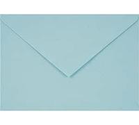 Netuno 25 Light Blue Coloured envelopes DIN C6 114x162mm 4.49x6.39 inches 115gsm Sirio Color Celeste Pointed gummed Flap no Window for Wedding Invitations Birthday Greeting Cards Christmas vouchers