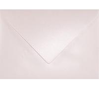 Netuno 25 Light Pink Pearl envelopes C5 162 x 229 mm 6.4 x 9 in 120gsm Aster Metallic Candy Pink Pearlescent Invitation Envelope Large Shimmer envelopes for A5 Letters Wedding Invitations brochures