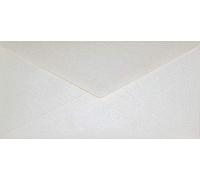 Netuno 25 Long Cream Pearl envelopes DL 110 x 220 mm 4.33 x 8.66 in 120gsm Aster Metallic Cream Long Pearlescent Envelope Shimmer envelopes for Wedding Invitations Letters Flyers Business Cards