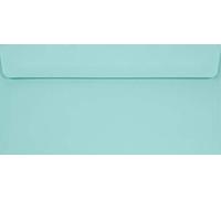 Netuno 25 Long Light Blue envelopes DL 110 x 220 mm 4.33 x 8.66 in 90gsm Burano Azzurro Invitation Envelope Elegant Colourful envelopes for Weddings Christmas Birthdays Greeting Cards Postcards