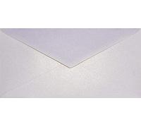 Netuno 25 Long Rose Gold Pearl envelopes DL 110 x 220 mm 4.33 x 8.66 in 120gsm Aster Metallic Candy Pink Gold Long Pearlescent Envelope Shimmer envelopes for Wedding Invitations Letters Flyers